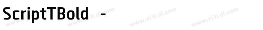 ScriptTBold 普通字体转换